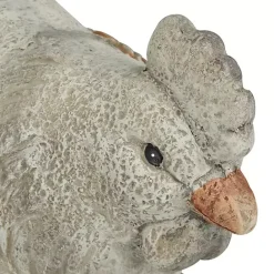 Kirklands Home Textured Chicken Statue Gray