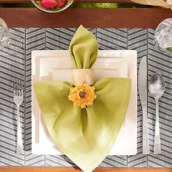 Outlet Kirklands Home Textured Twill Weave Placemats, Set of 6 Gray