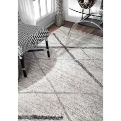 Discount Kirklands Home Gray Thigpen Diamond Area Rug, 5x8