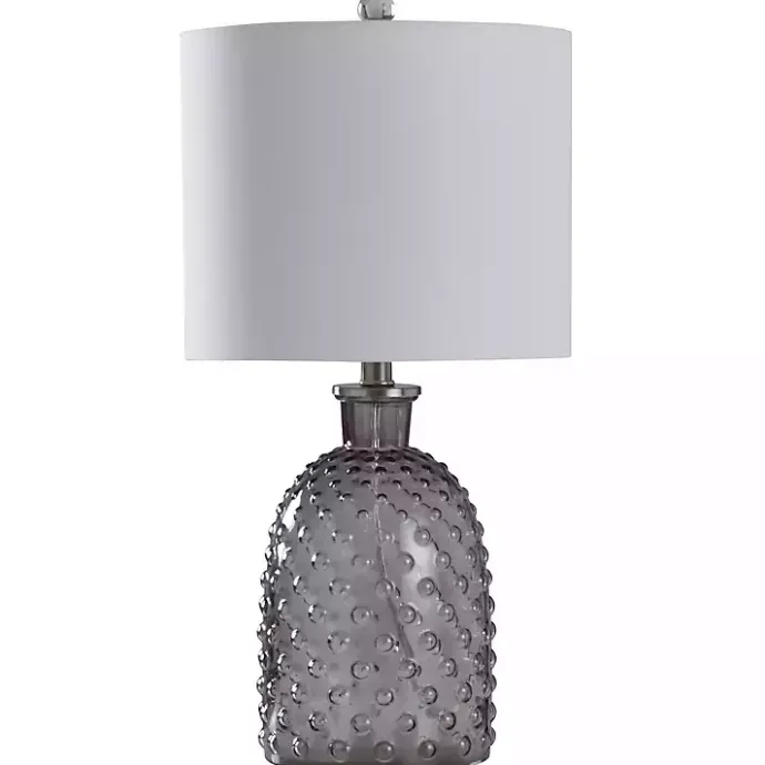 Sale Kirklands Home Tinted Glass Jar Table Lamp Gray