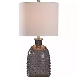 Sale Kirklands Home Tinted Glass Jar Table Lamp Gray