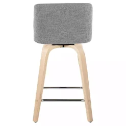 Online Kirklands Home Torino Upholstered Counter Stools, Set of 2 Gray