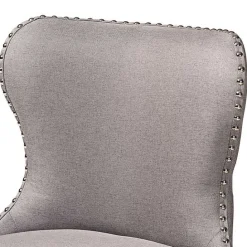 New Kirklands Home Tufted Back Swivel Counter Stools, Set of 2 Gray