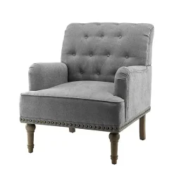 Hot Kirklands Home Tufted Britt Accent Chair Gray