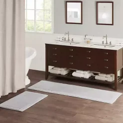 New Kirklands Home Tufted Reversible Bath Runner Gray