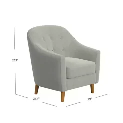 Online Kirklands Home Tufted Woven Accent Chair Gray