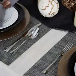Kirklands Home Tweed Placemats, Set of 6 Gray