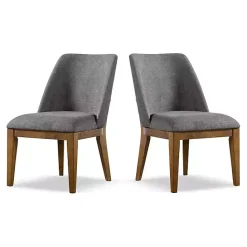 Outlet Kirklands Home Upholstered Cassie Dining Chairs, Set of 2 Gray