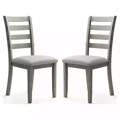 Online Kirklands Home Upholstered Lucas Dining Chairs, Set of 2 Gray
