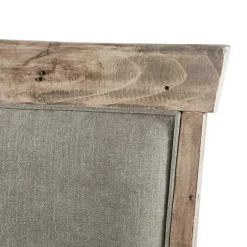 Hot Kirklands Home Upholstered Rustic Dining Chairs, Set of 2 Gray