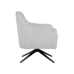 Hot Kirklands Home Velvet Swivel Accent Chair Gray