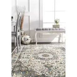 Discount Kirklands Home Gray Verona Medallion Area Rug, 5x7