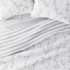 Online Kirklands Home Gray Vines Reversible 2-pc. Twin Quilt Set