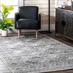Hot Kirklands Home Vintage Circular Patterns Area Rug, 5x7 Gray