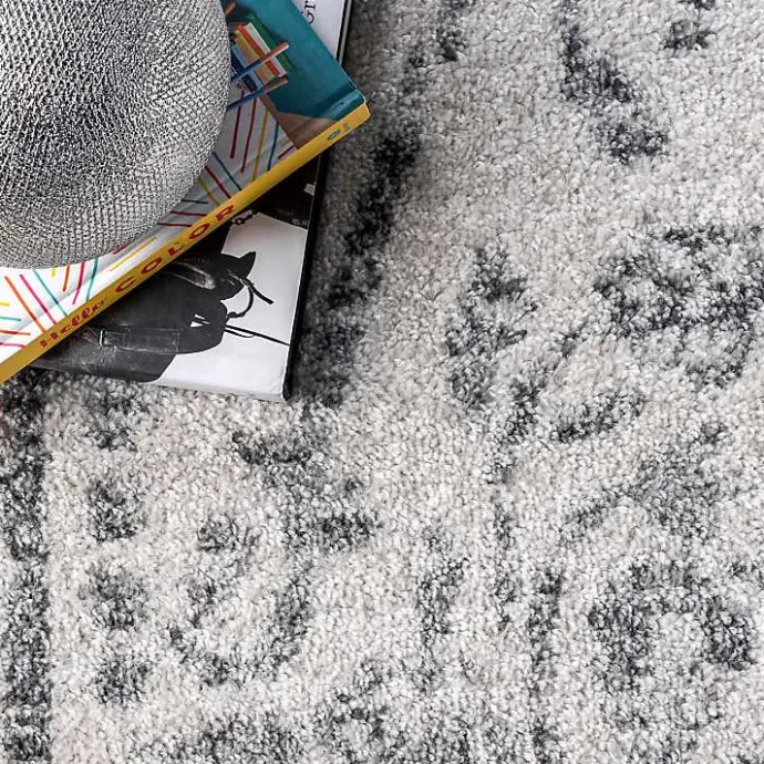 Discount Kirklands Home Gray Vintage Distressed Area Rug, 8x12