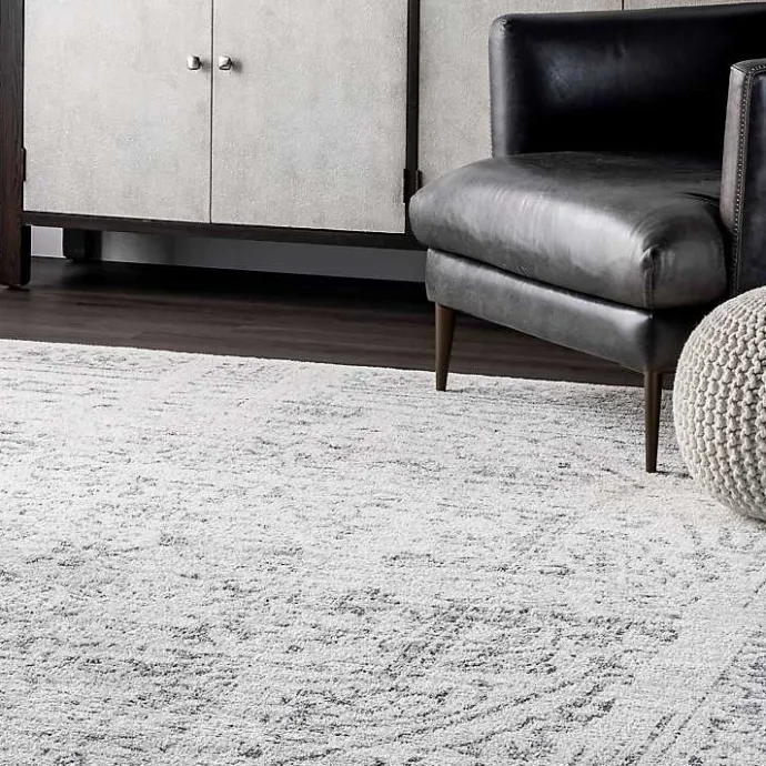 Discount Kirklands Home Gray Vintage Distressed Area Rug, 8x12