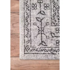 New Kirklands Home Waddell Vintage Area Rug, 5x8 Gray