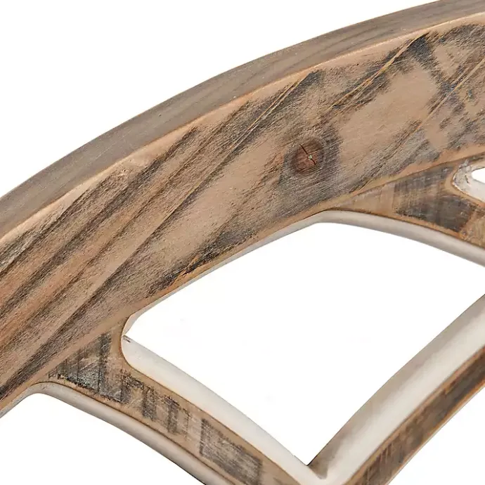 Hot Kirklands Home Weathered Arch Wood Wall Plaque Gray