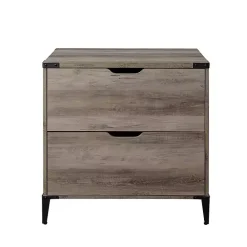 Best Kirklands Home Wood and Iron Accent Filing Cabinet Gray