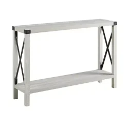 Kirklands Home Wood Farmhouse Console Table Gray