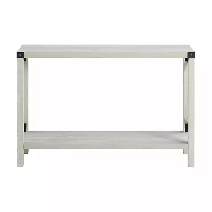 Kirklands Home Wood Farmhouse Console Table Gray