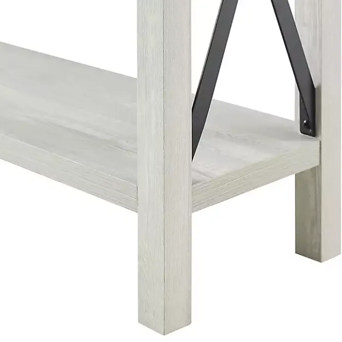 Kirklands Home Wood Farmhouse Console Table Gray