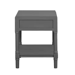 Online Kirklands Home Wood Layla Accent Table Gray