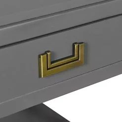 Online Kirklands Home Wood Layla Accent Table Gray