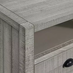 Clearance Kirklands Home Wood Open Shelf Nightstand Gray