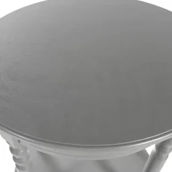 Hot Kirklands Home Wood Oval Emily Accent Table Gray