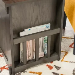 Clearance Kirklands Home Wood Parnell Storage Accent Table Gray