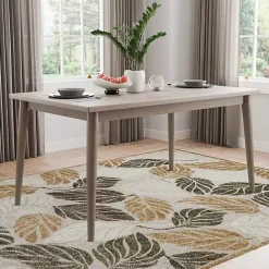 Best Kirklands Home Wood Porter Modern Dining Table Gray