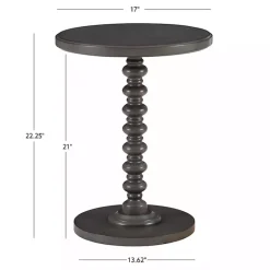 Online Kirklands Home Wood Spindle Side Table Gray