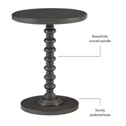 Online Kirklands Home Wood Spindle Side Table Gray