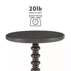 Online Kirklands Home Wood Spindle Side Table Gray