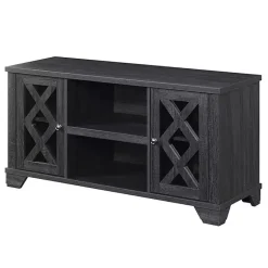Discount Kirklands Home Wood X Doors Media Cabinet Gray