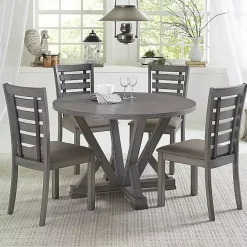 Sale Kirklands Home Wooden Fiji Dining Chairs, Set of 2 Gray