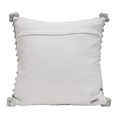 New Kirklands Home Woven Knots Outdoor Pillow Gray