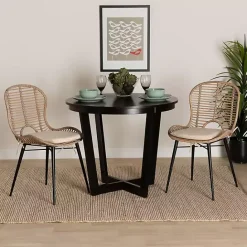 Online Kirklands Home Graywash Rattan Brenna Dining Chairs, Set of 2