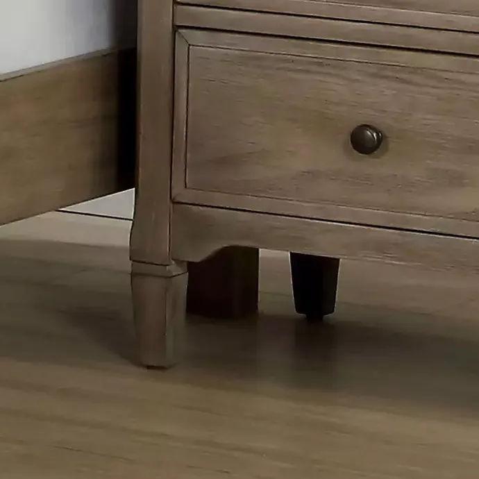 Sale Kirklands Home Graywash Wood 2-Drawer Lyla Nightstand Brown