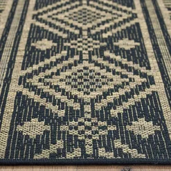 New Kirklands Home Greek Key Sun Shower Outdoor Area Rug, 7x9