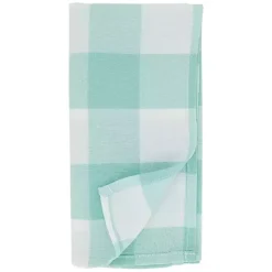 Kirklands Home and White Buffalo Plaid Napkins, Set of 4 Green