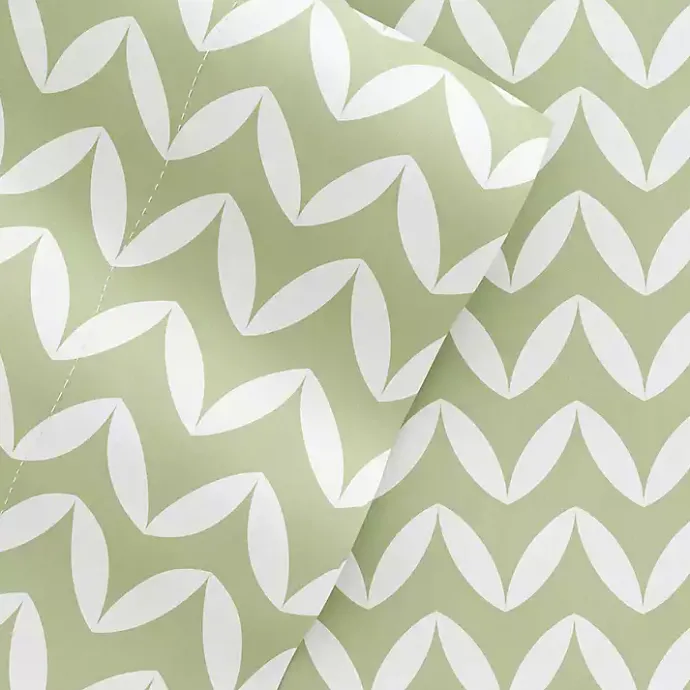 Online Kirklands Home Green and White Chevron 3-pc. Twin Sheet Set