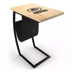 New Kirklands Home Green Bay Packers Wood C-Table Tan