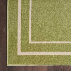 Outlet Kirklands Home Green Bordered Indoor/Outdoor Area Rug, 6x9