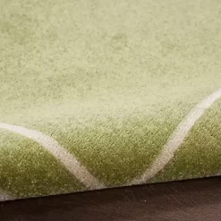 Outlet Kirklands Home Green Bordered Indoor/Outdoor Area Rug, 6x9