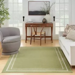 Outlet Kirklands Home Green Bordered Indoor/Outdoor Area Rug, 6x9