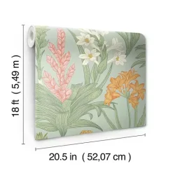 Clearance Kirklands Home Botanical Villa Peel & Stick Wallpaper Green