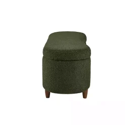 Discount Kirklands Home Boucle Flip-Top Storage Bench Green