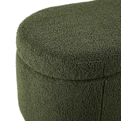 Discount Kirklands Home Boucle Flip-Top Storage Bench Green